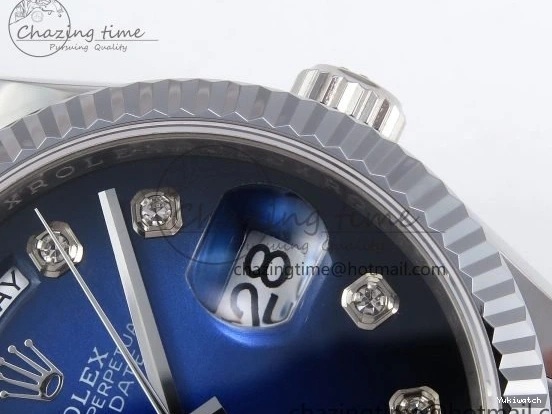 Diamonds 36 A2836 Dial on Day SS Edition Blue Date Best SS TWSF Bracelet 0411